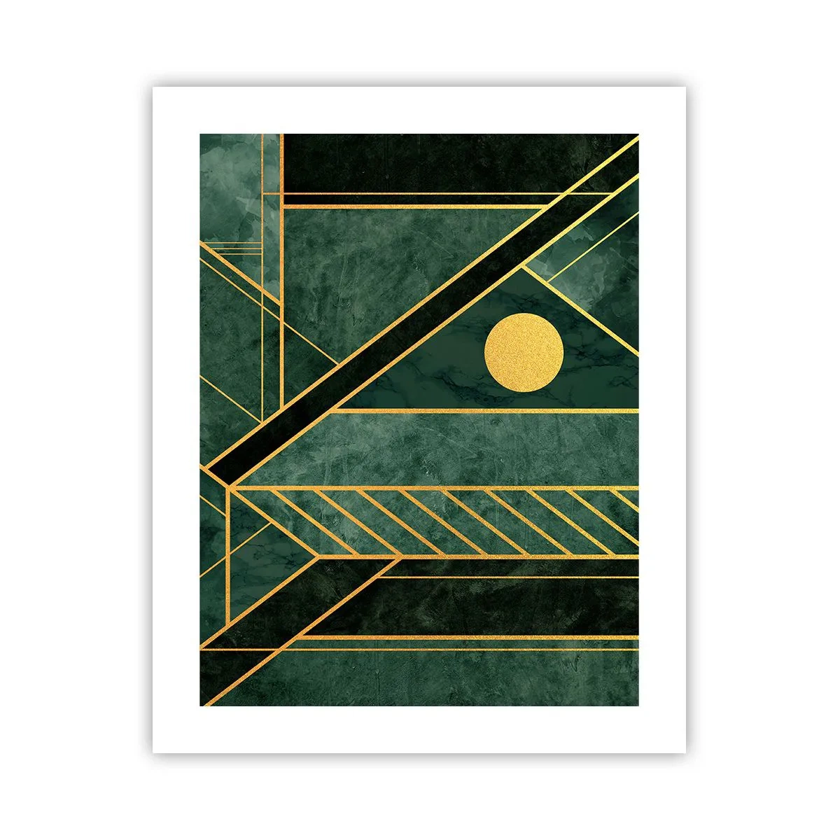 Poszter - Az arany és azúrkék dinamikája - 40x50 cm