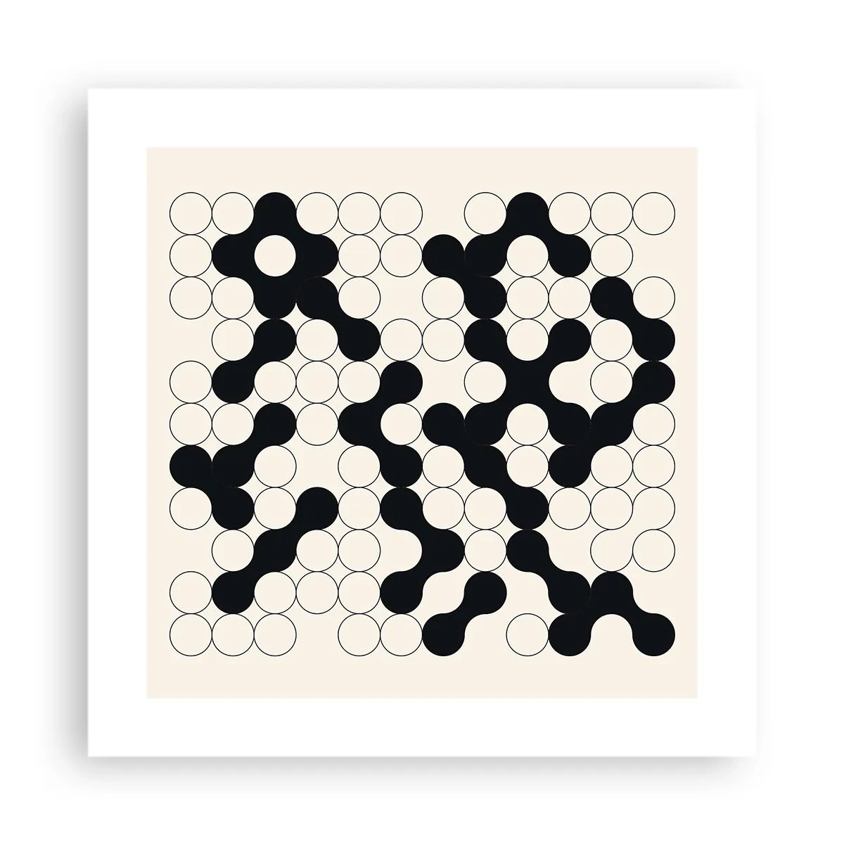 Poszter - Kínai játék - variáció - 40x40 cm