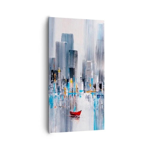 Vászonkép - Metropolis az öböl mellett - 65x120 cm