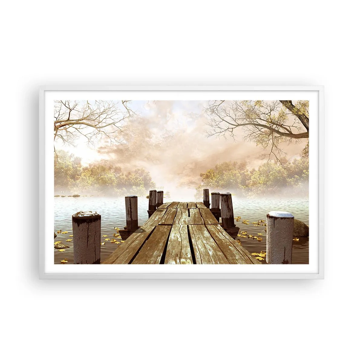 Poszter fekete keretben - Az ősz enyhe szomorúsága - 91x61 cm