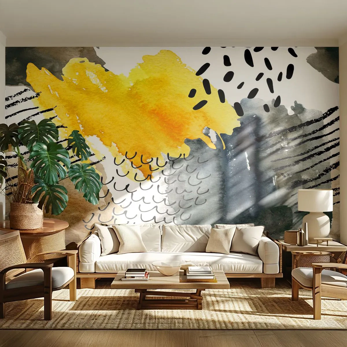 Fotótapéta Standard Eco - Az elemek találkozása - Absztrakció, Darab, Modern művészet - 200x140 cm