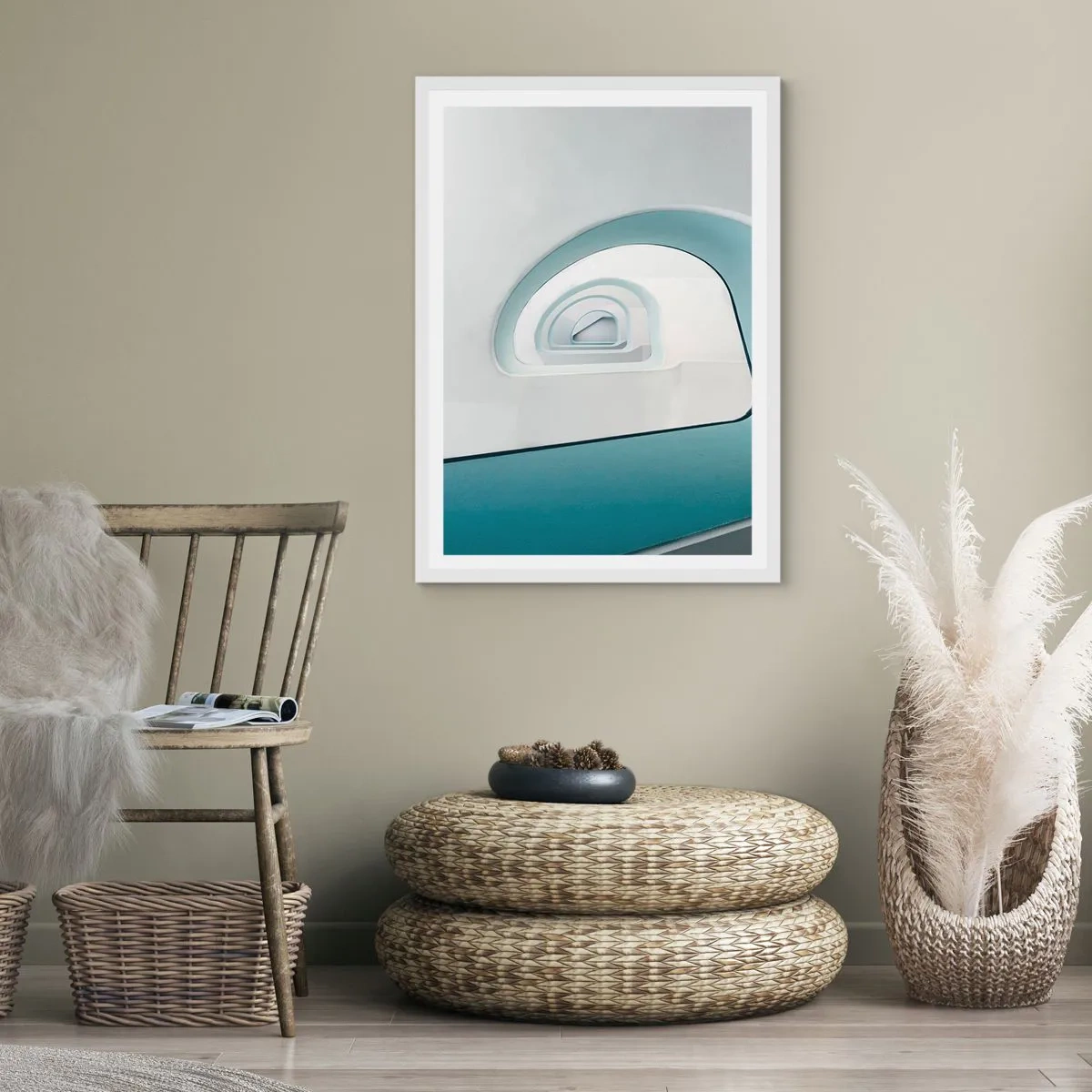 Poszter fekete keretben - A kék aljára - 70x100 cm