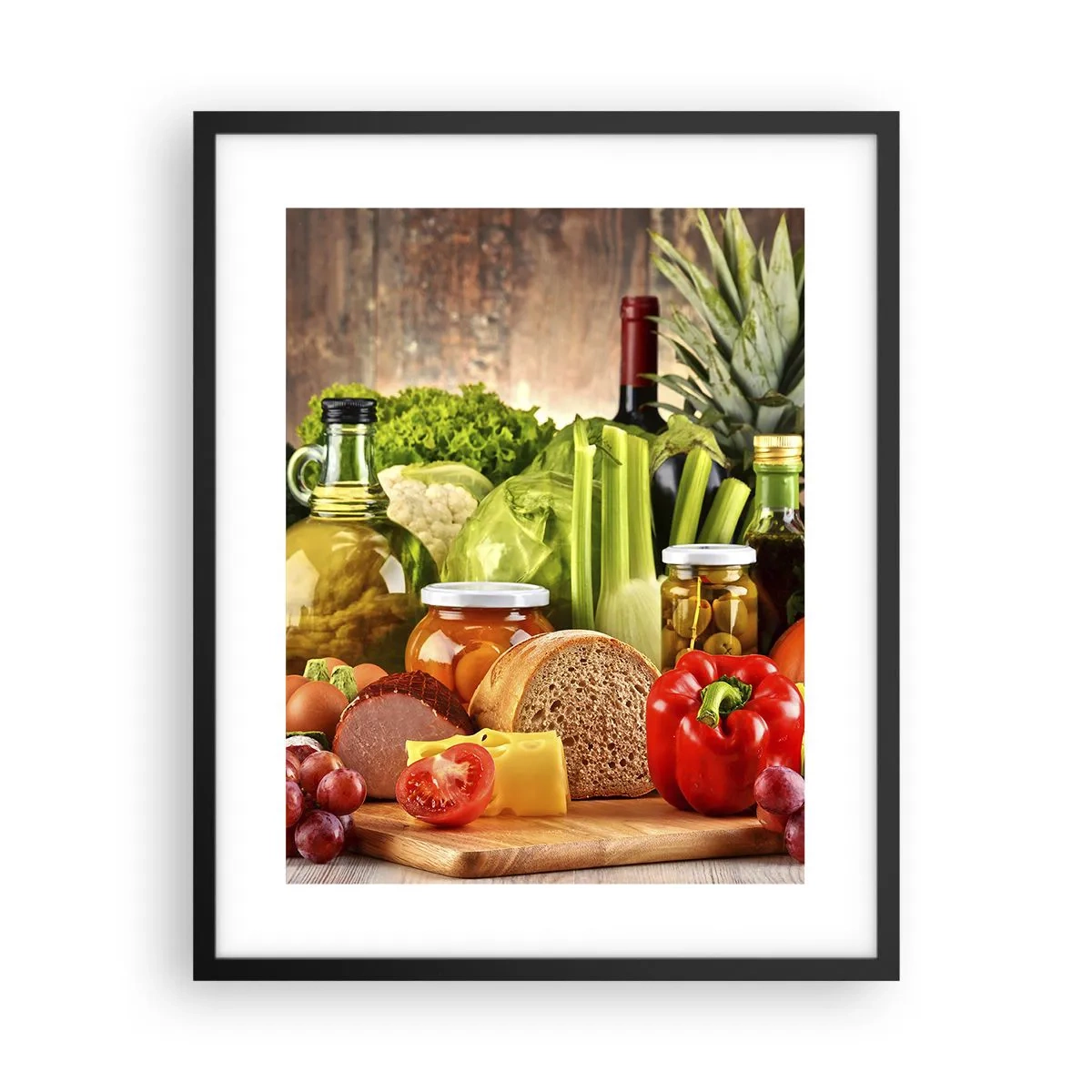 Poszter fehér keretben - Füstölt, sült és pácolt - 40x50 cm