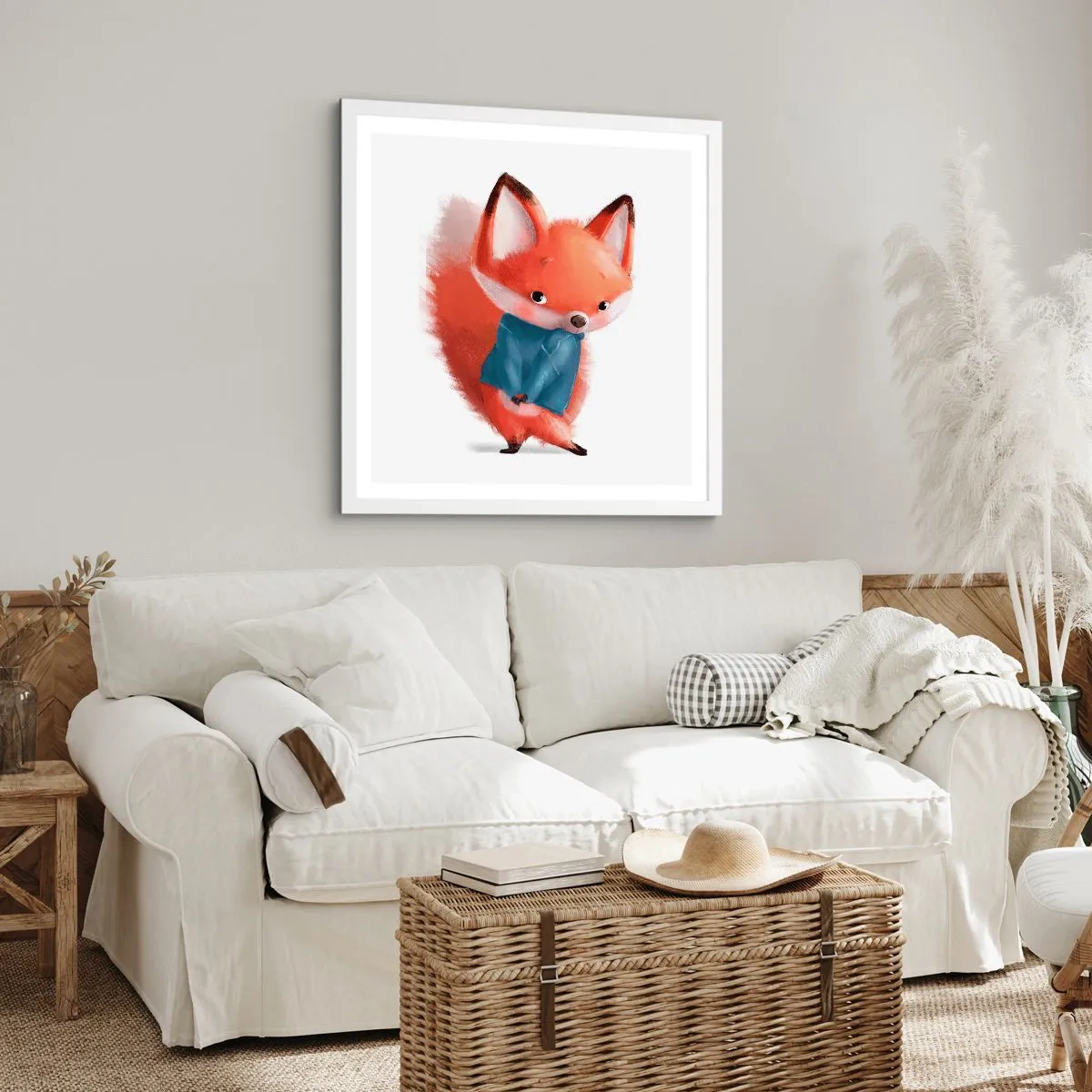 Poszter fekete keretben - Jó áll rajtam? - 50x50 cm