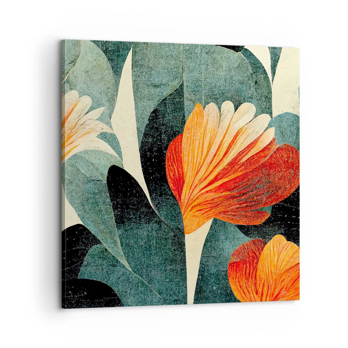 Vászonkép - A trópusok forrósága és a zöldellő hűvösség - 60x60 cm