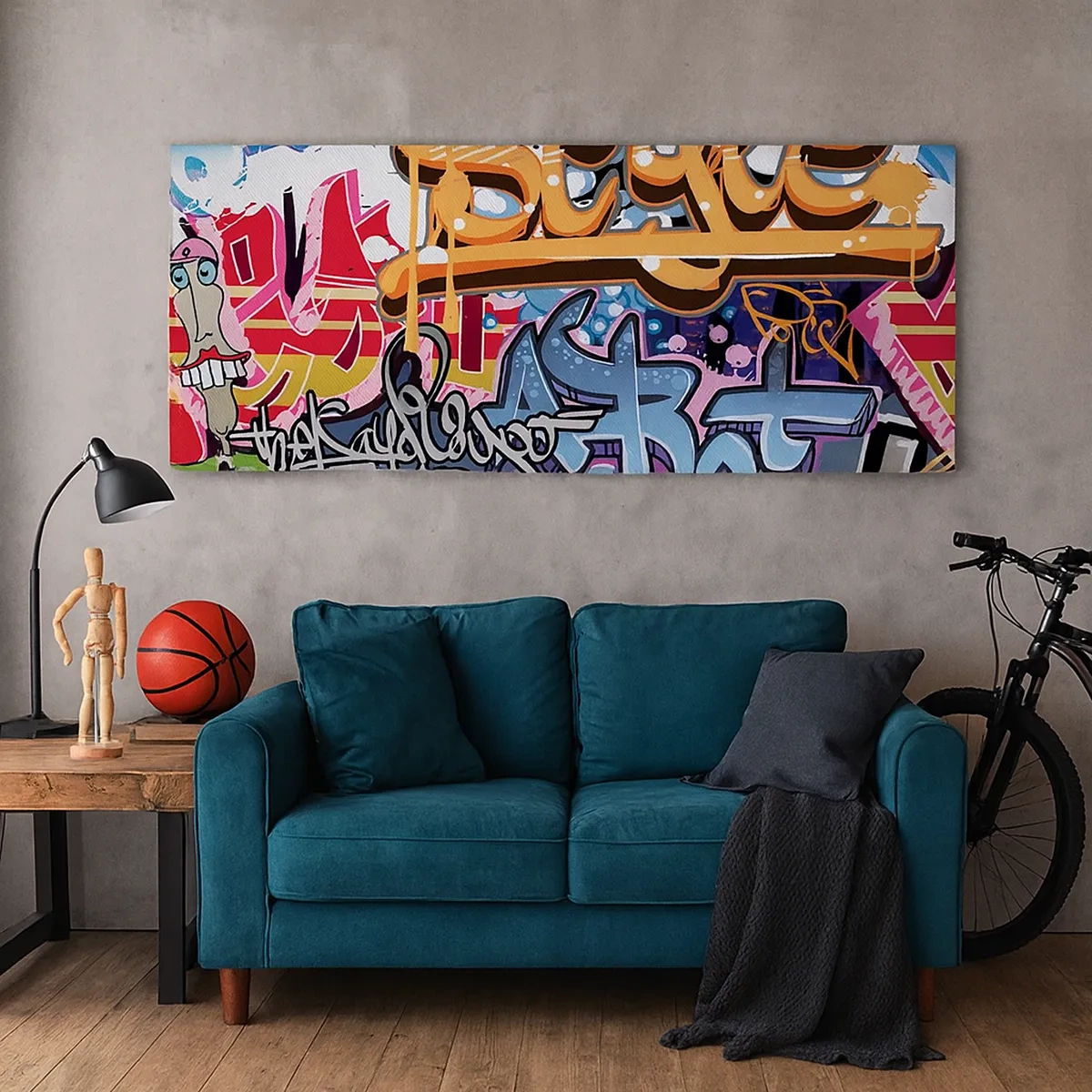 Vászonkép - Falfestmények, falfestmények, falfestmények... - 30x30 cm