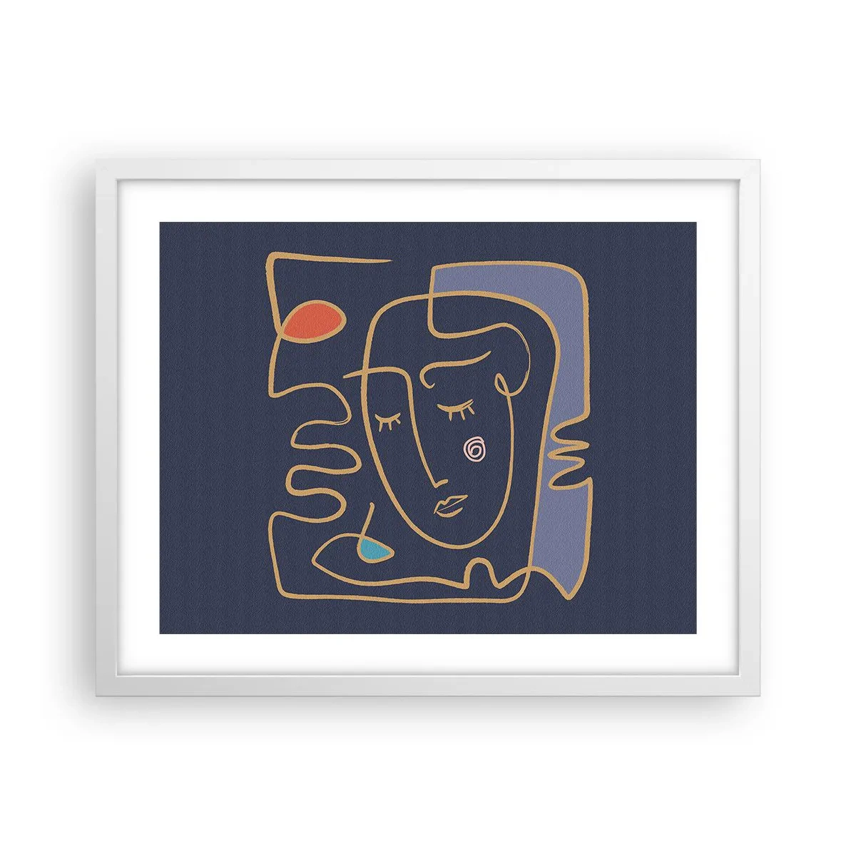 Poszter fekete keretben - Álmodozásban - 50x40 cm