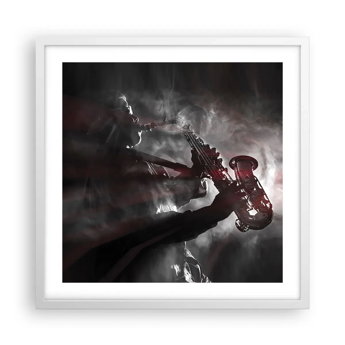 Poszter fekete keretben - A jazz párolgásban - 50x50 cm
