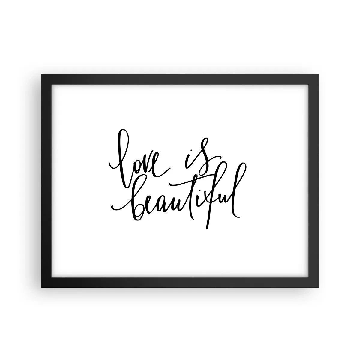 Poszter fehér keretben - Olvass és ismételj - 40x30 cm