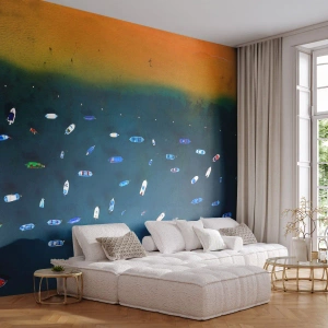 Fotótapéta Standard Eco - Egy ünnepi játék - Csónakok, Strand, Tengerpart - 500x350 cm