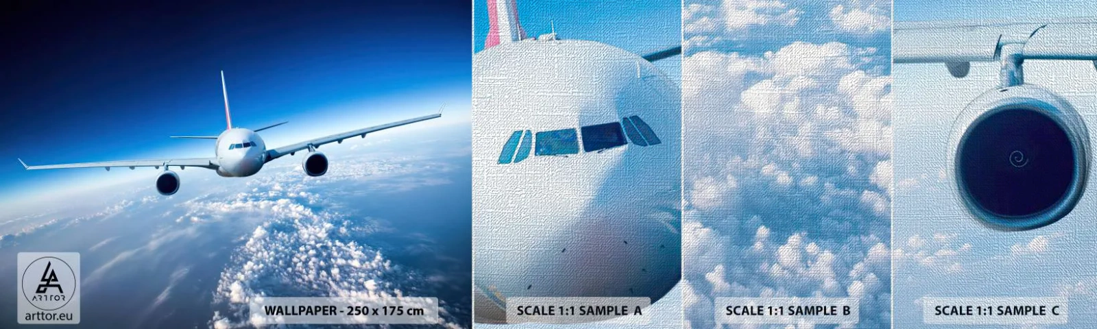 Fotótapéta Minta Premium Canvas - Azért repülök, mert akarok - Repülőgép, Repülőgép, Utazás - 100x30 cm