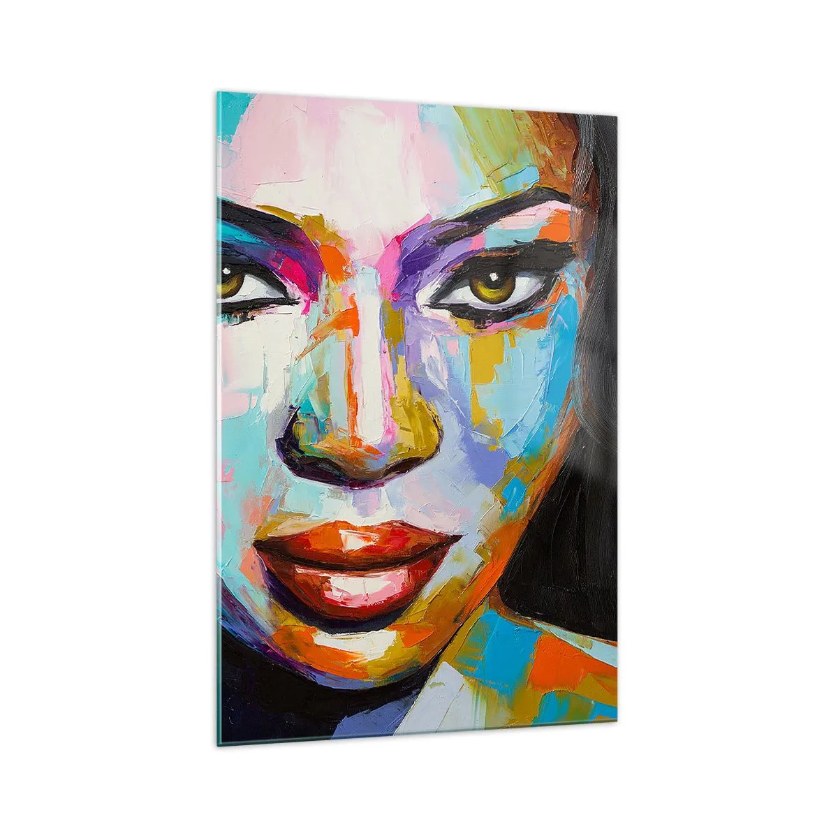 Üveg kép - Lehetetlen levenni a tekintetet - 70x100 cm