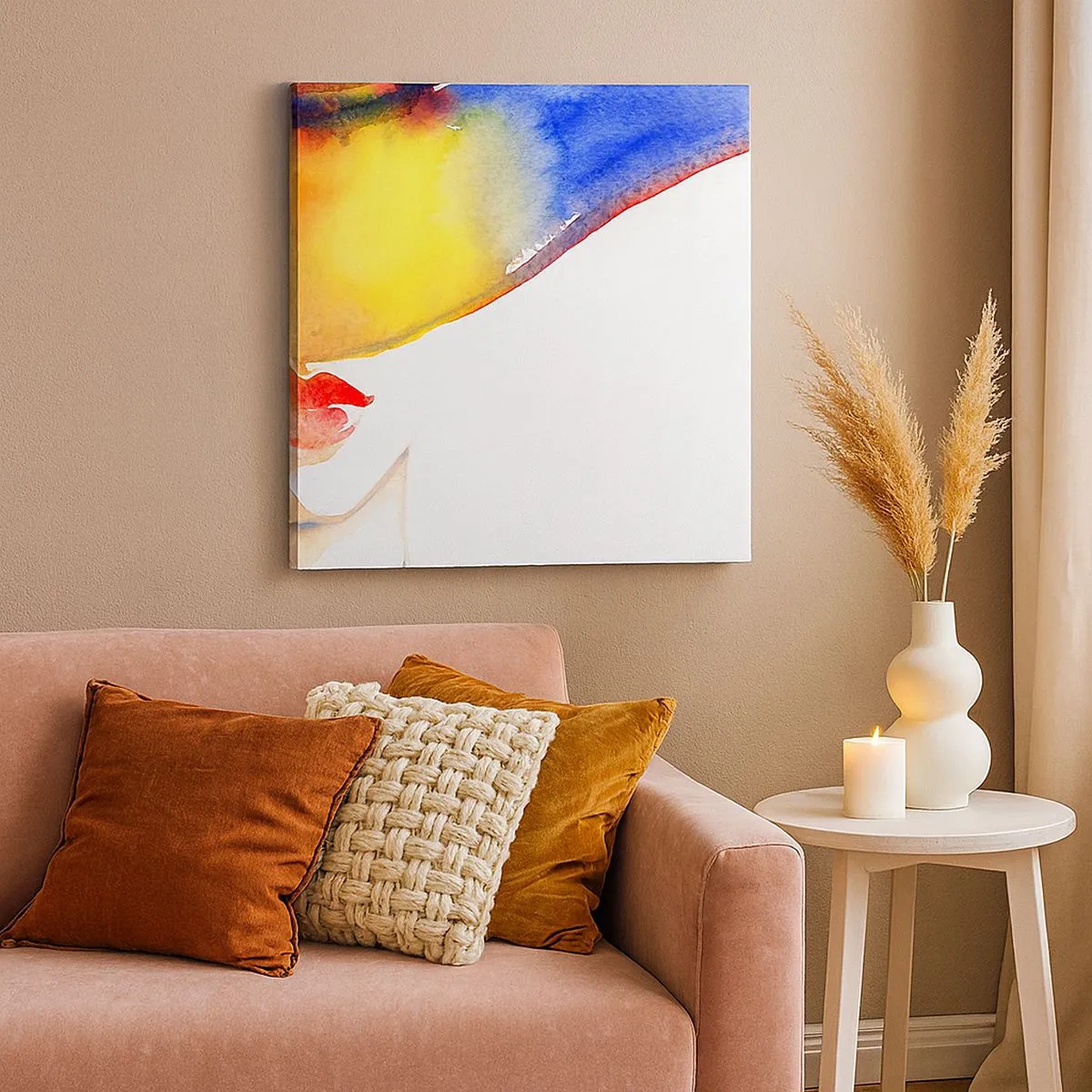 Vászonkép - Egy hölgy portréja - 30x30 cm