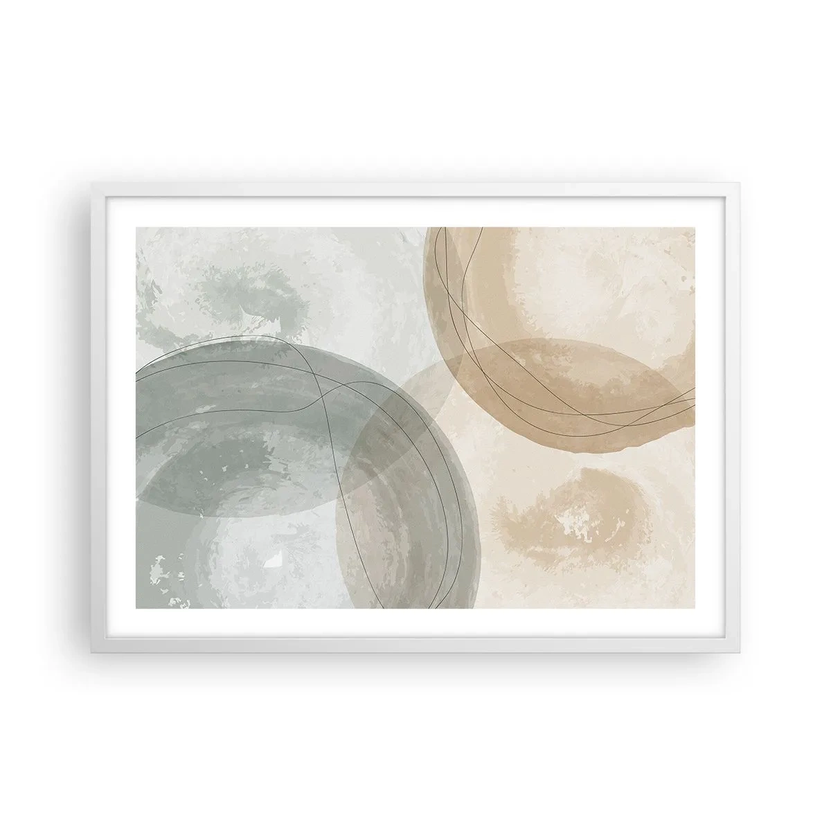 Poszter fekete keretben - világok behatolása - 70x50 cm