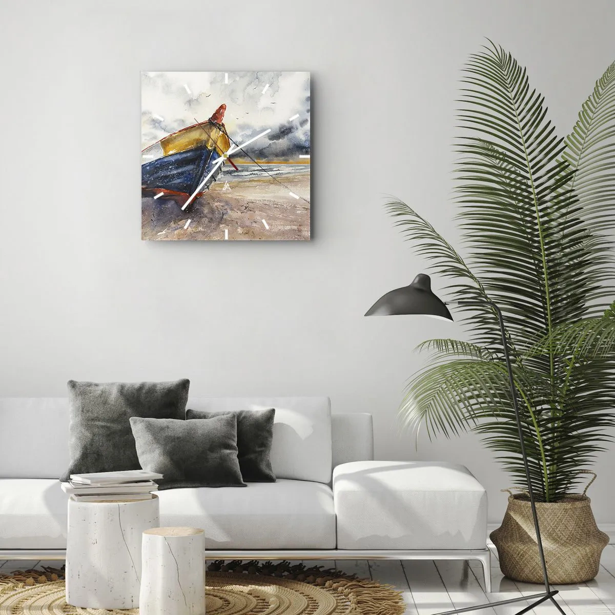 Falióra, Óra - Pihenés a parton - 30x30 cm