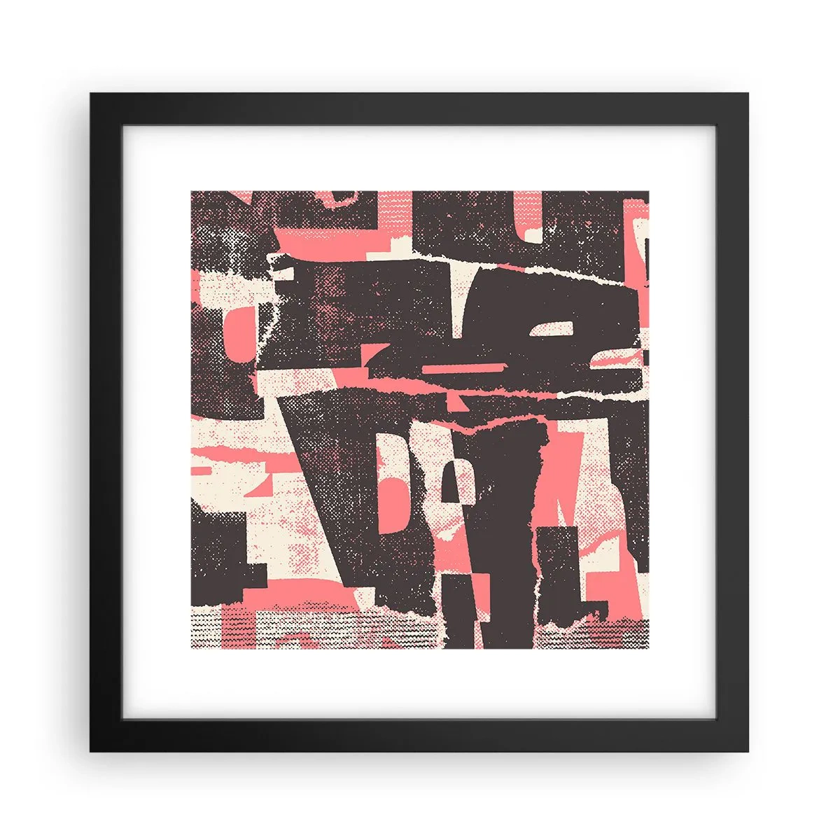 Poszter fehér keretben - Minden nyüzsgés és nyüzsgés - 30x30 cm