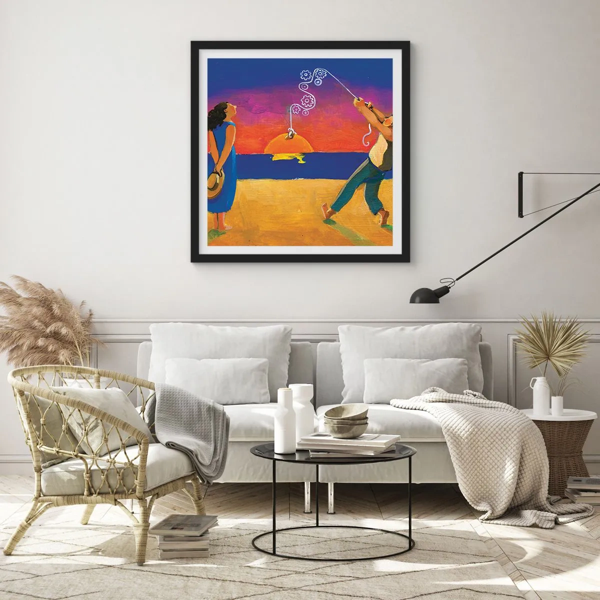 Poszter fehér keretben - Több, mint egy csillag az égből - 40x40 cm