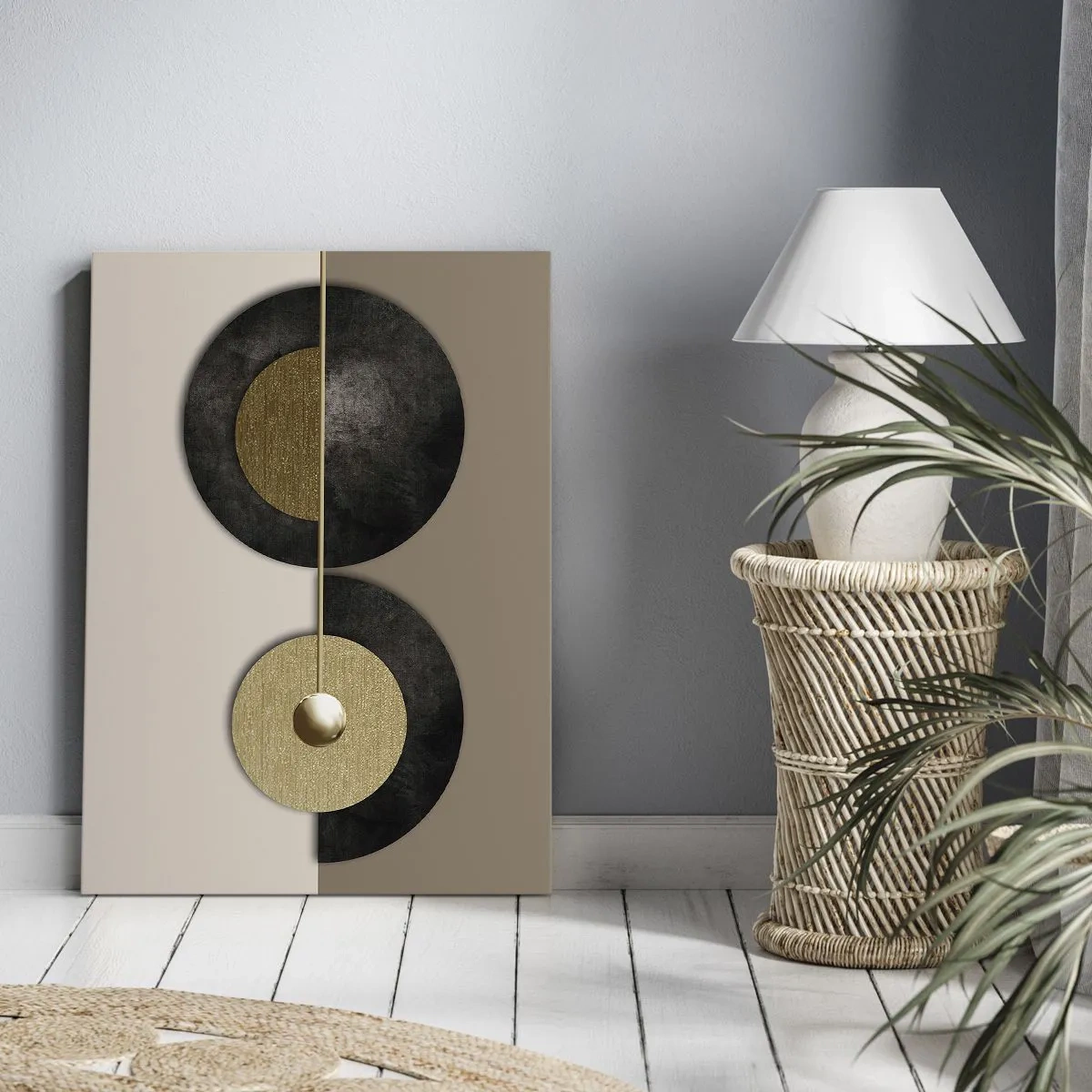 Vászonkép - Variációk egy kör körül - 80x120 cm