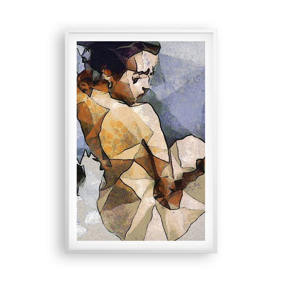 Poszter fekete keretben - A kubizmus szellemében - 61x91 cm