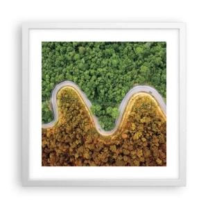 Poszter fekete keretben - Határok és áttörések - 40x40 cm