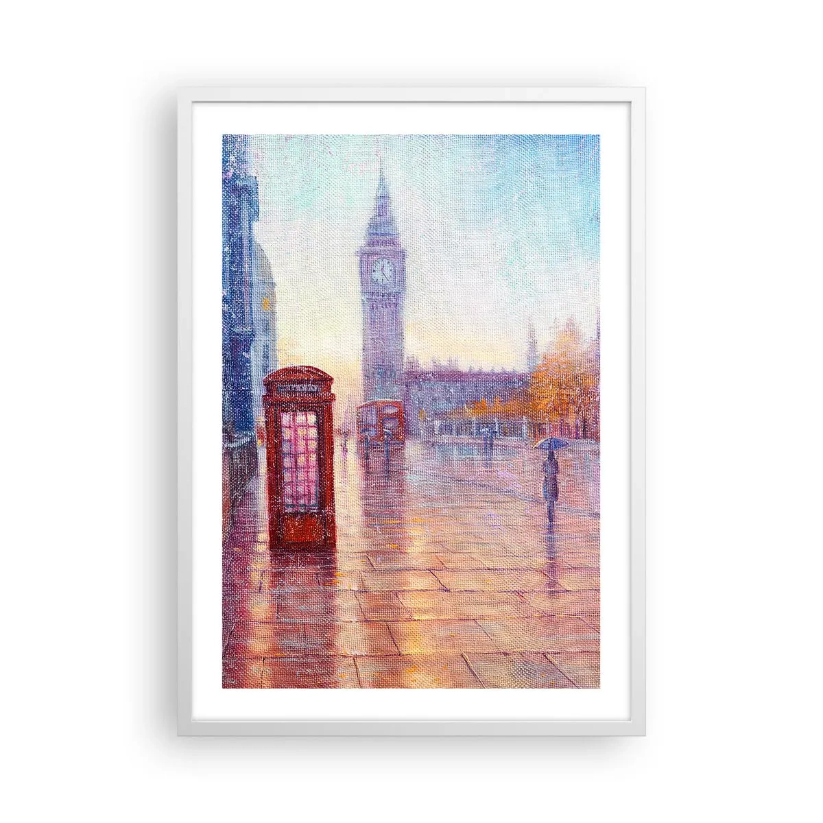 Poszter fekete keretben - Őszi nap Londonban - 50x70 cm