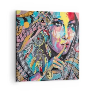 Vászonkép - Maradj csendben, amíg meg nem érted - 60x60 cm