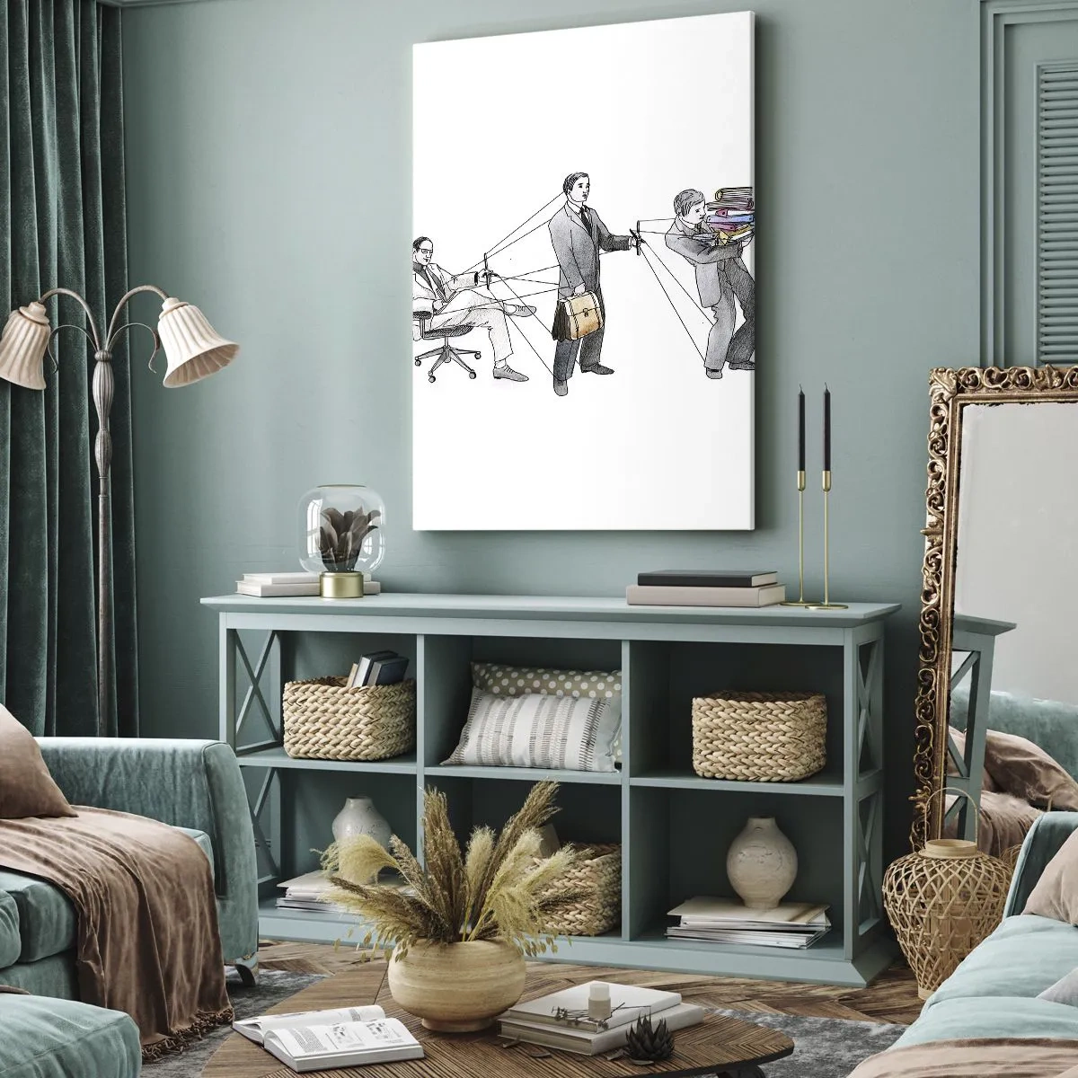 Vászonkép - Mindenkinek megvan a maga gazdája - 55x100 cm