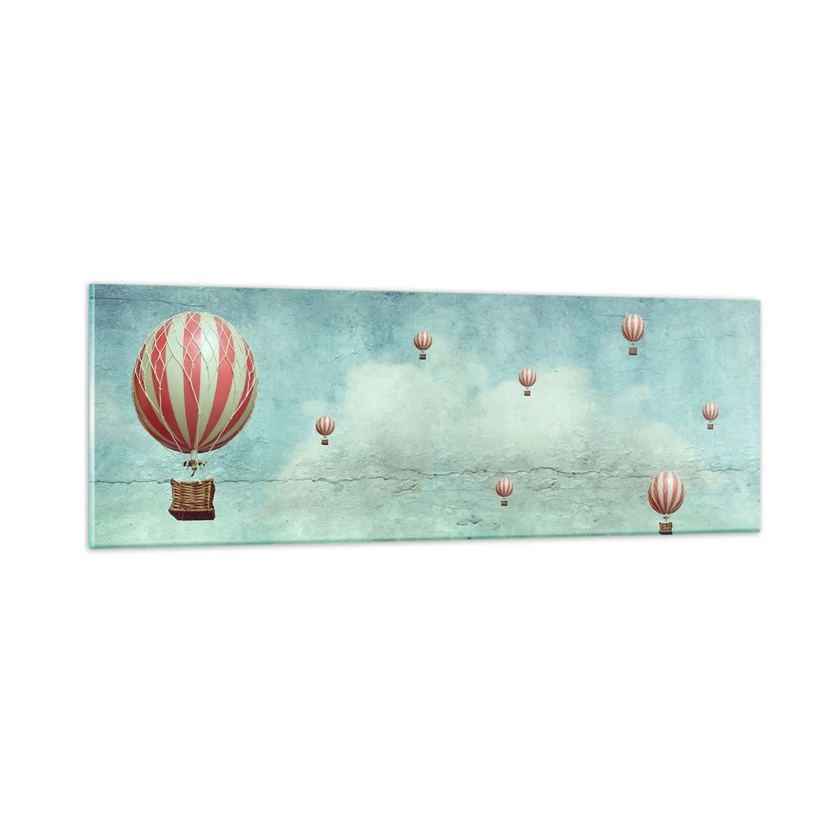 Üveg kép - Szabad az élet nyüzsgésétől - 90x30 cm