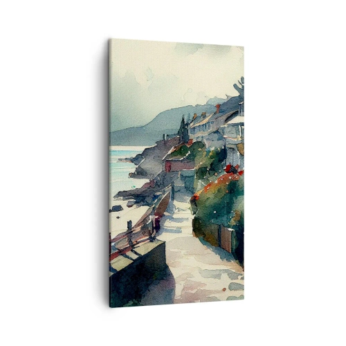 Vászonkép - Mediterrán város - 45x80 cm