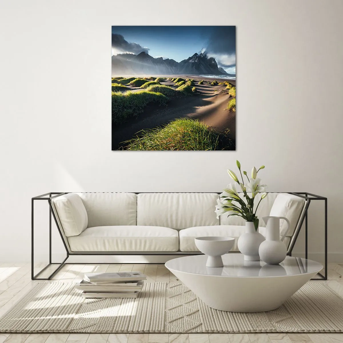 Üveg kép - Az elemek harmóniája - 60x60 cm