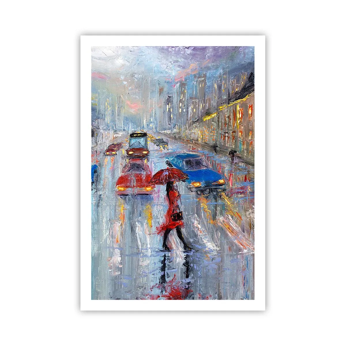 Poszter - Esős délután a városban - 61x91 cm