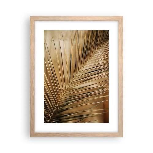 Poszter világos tölgy keretben - Természetes oszlopsor - 30x40 cm