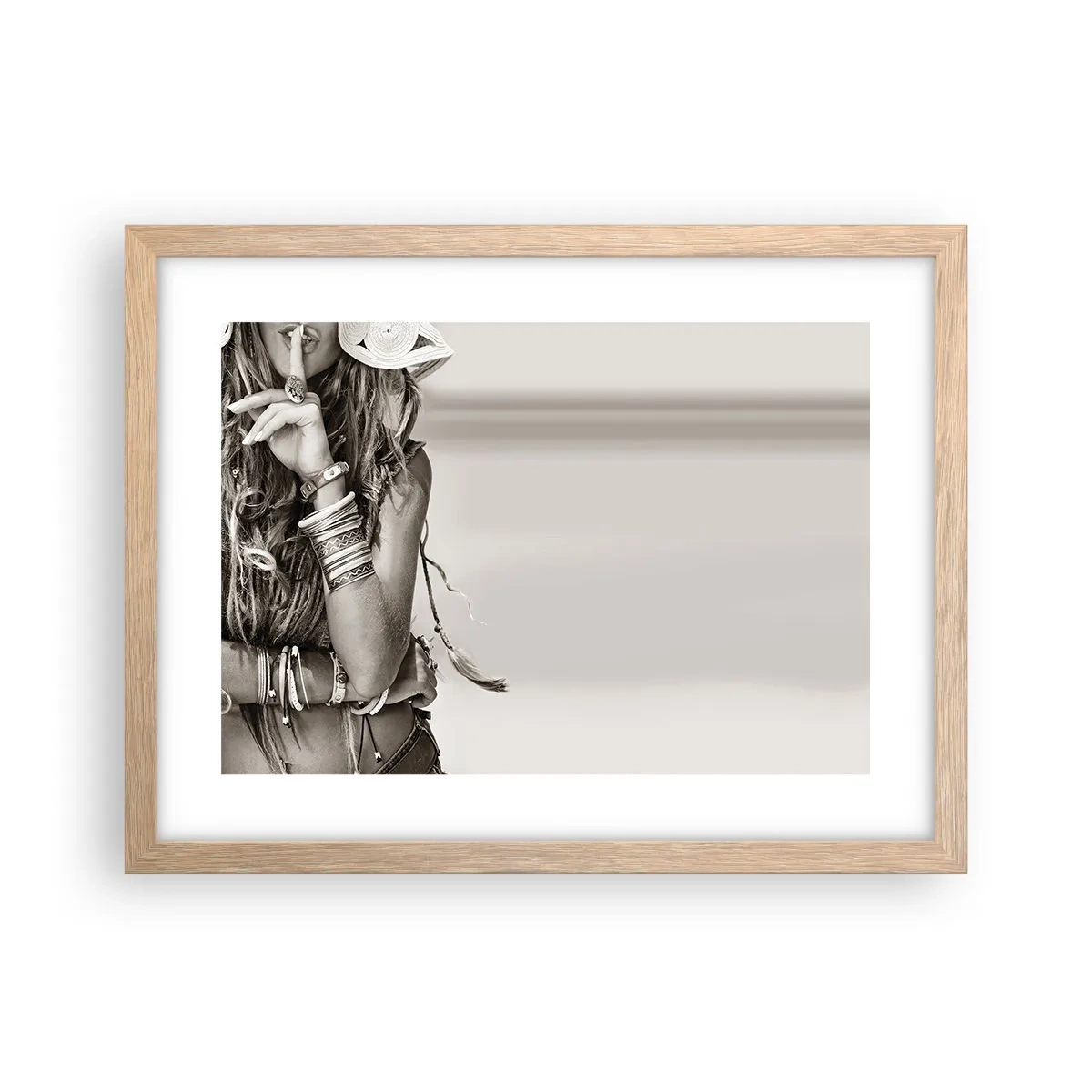 Poszter világos tölgy keretben - Mint egy leány - 40x30 cm