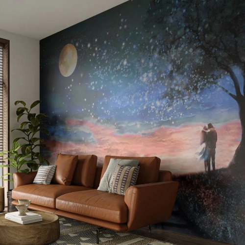Fotótapéta Premium Sand - Csillagos előadás - Absztrakció, Tájkép, Pár szerelmes - 100x70 cm