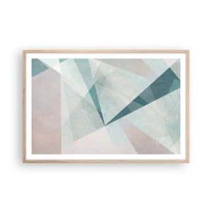 Poszter világos tölgy keretben - Nyugodtan, de dinamikusan - 91x61 cm