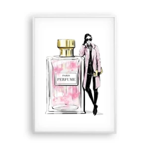 Poszter fekete keretben - Párizsi érzékiség - 70x100 cm