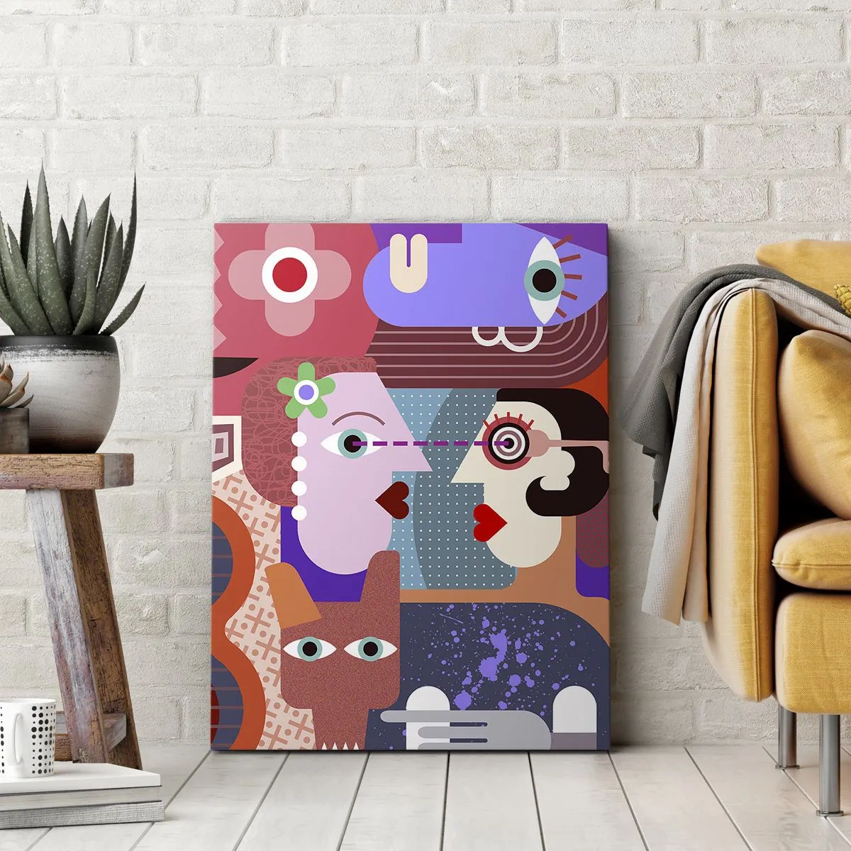 Vászonkép - Szemtől szembe - 80x120 cm