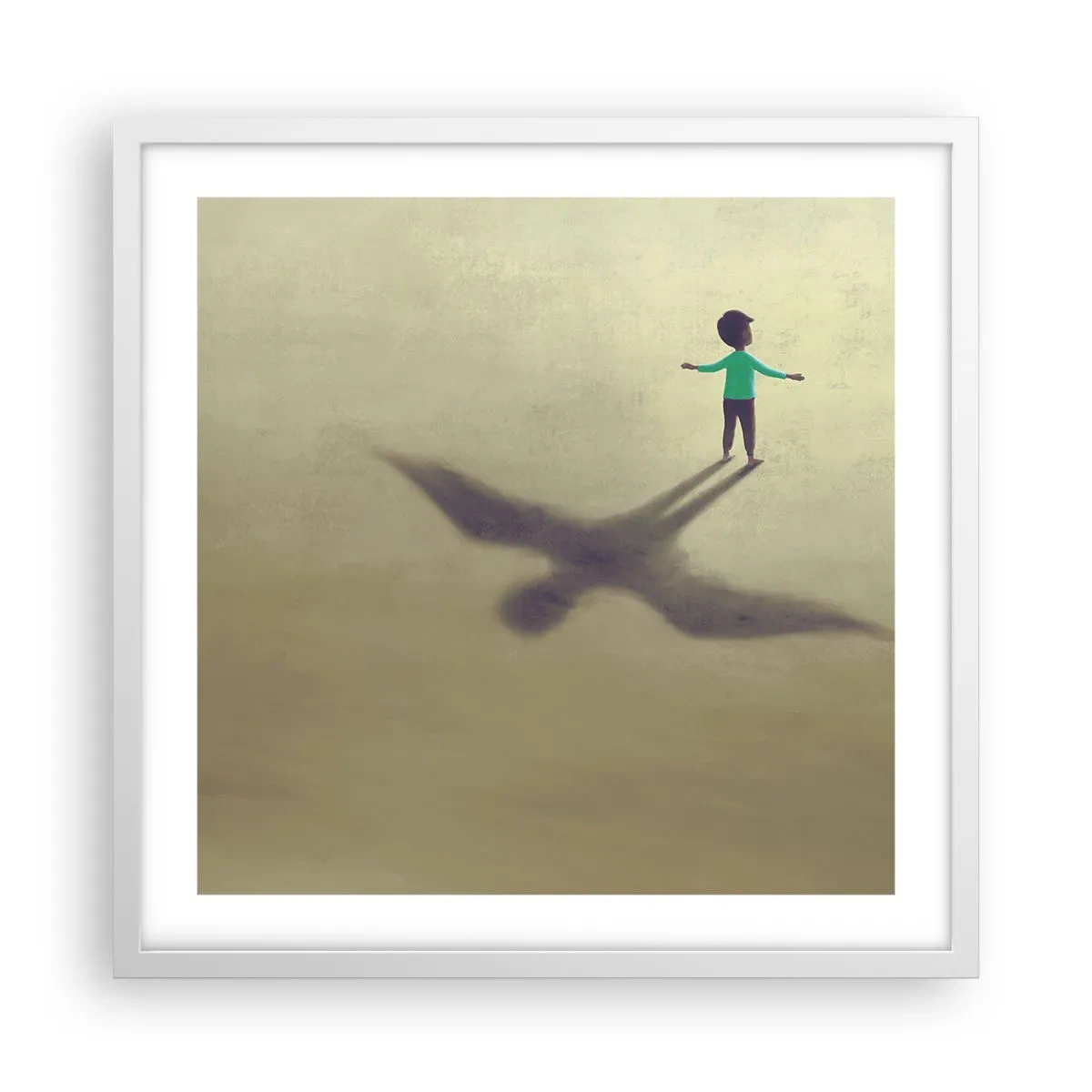 Poszter fekete keretben - A jövő hőse - 50x50 cm