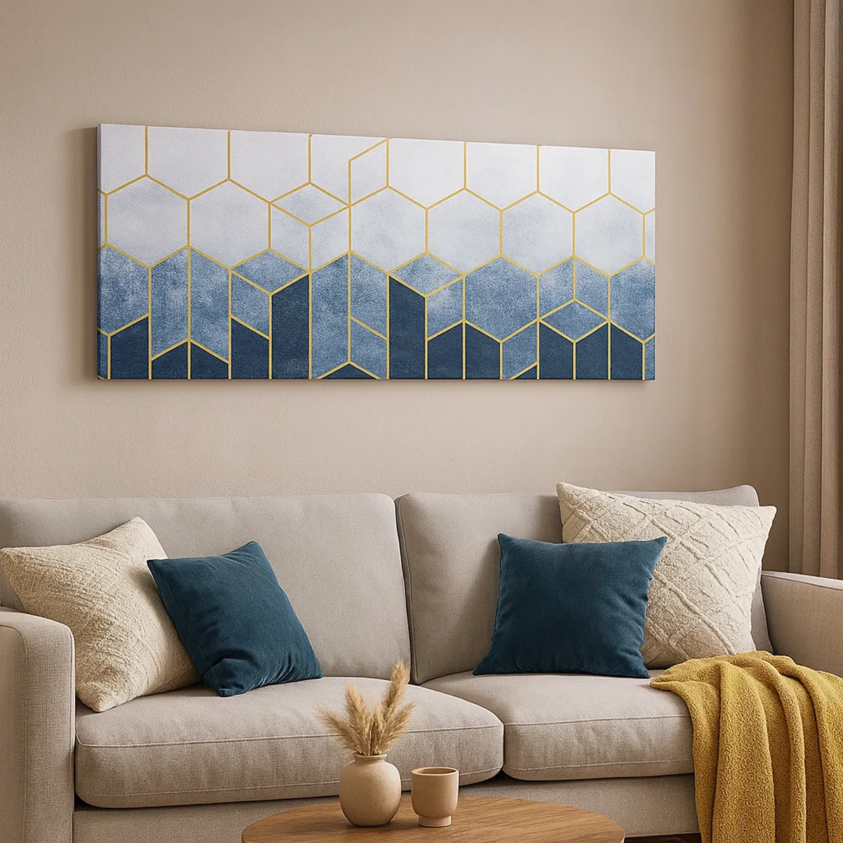 Vászonkép - Kompozíció szinkópa ritmusban - 30x30 cm