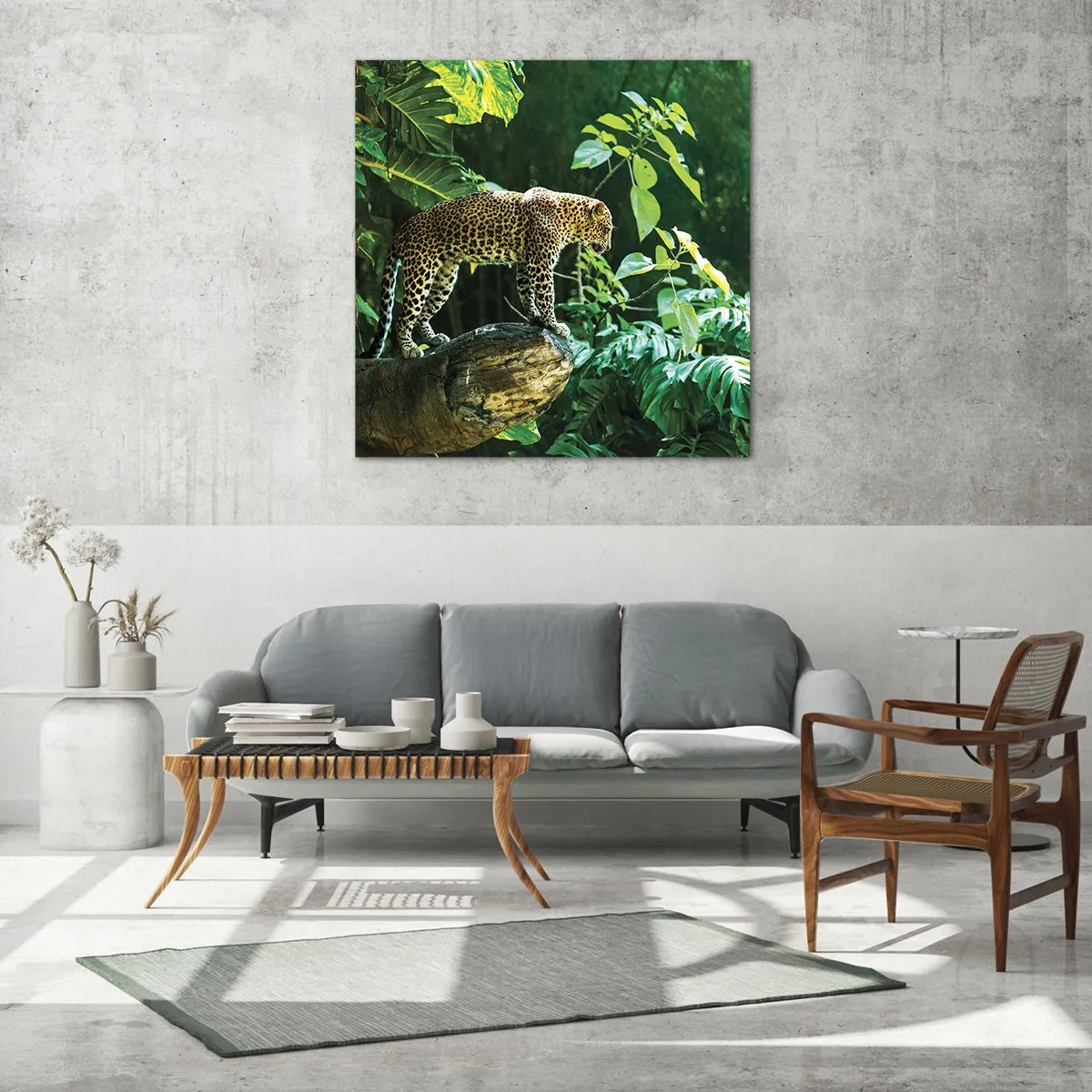 Üveg kép - A vadászatra? - 50x50 cm