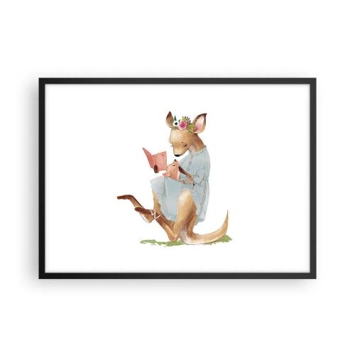 Poszter fehér keretben - Olvass nekem anya - 70x50 cm