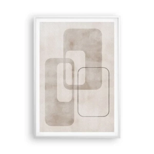 Poszter fekete keretben - Geometrikus fúga - 70x100 cm