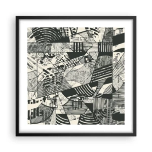 Poszter fehér keretben - A jelenkor dinamikája - 50x50 cm