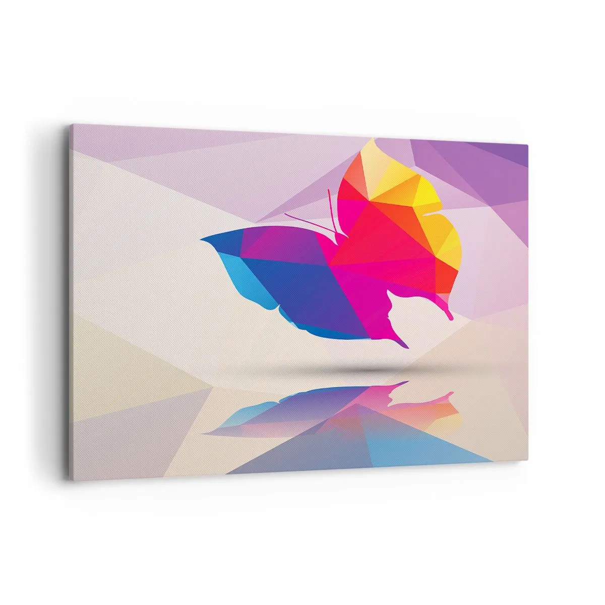 Vászonkép - Szivárvány pillangó - 120x80 cm