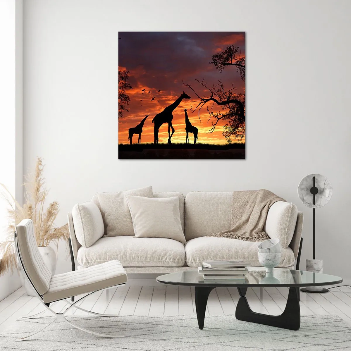 Üveg kép - Egy kis vacsora szeretteivel - 40x40 cm