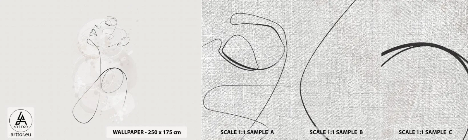 Fotótapéta Minta Premium Canvas - A szépség spirálja - Grafika, Nő, Darab - 100x30 cm
