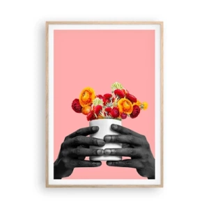 Poszter világos tölgy keretben - Az élet apoteózisa - 70x100 cm