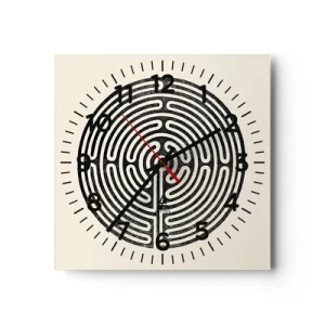 Falióra, Óra - Titokzatos rend - 40x40 cm