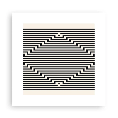 Poszter - Geometrikus illúzió - 30x30 cm