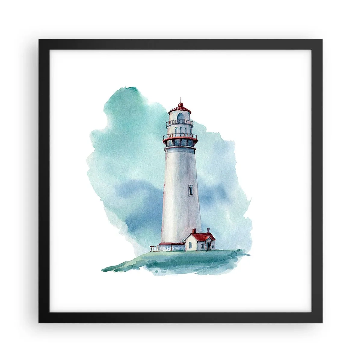 Poszter fehér keretben - A kék szelíd húga - 40x40 cm